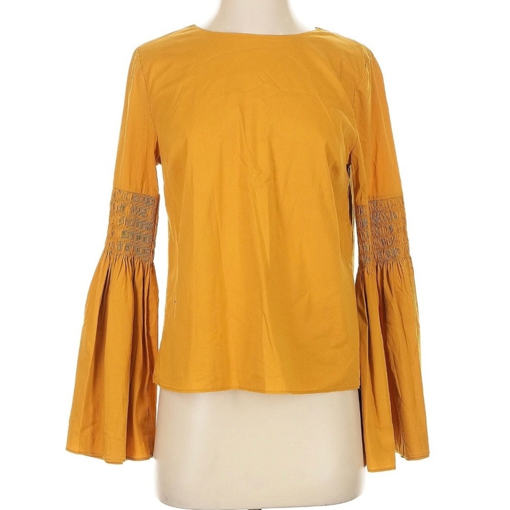 NWT Catherine Malandrino Golden Blouse